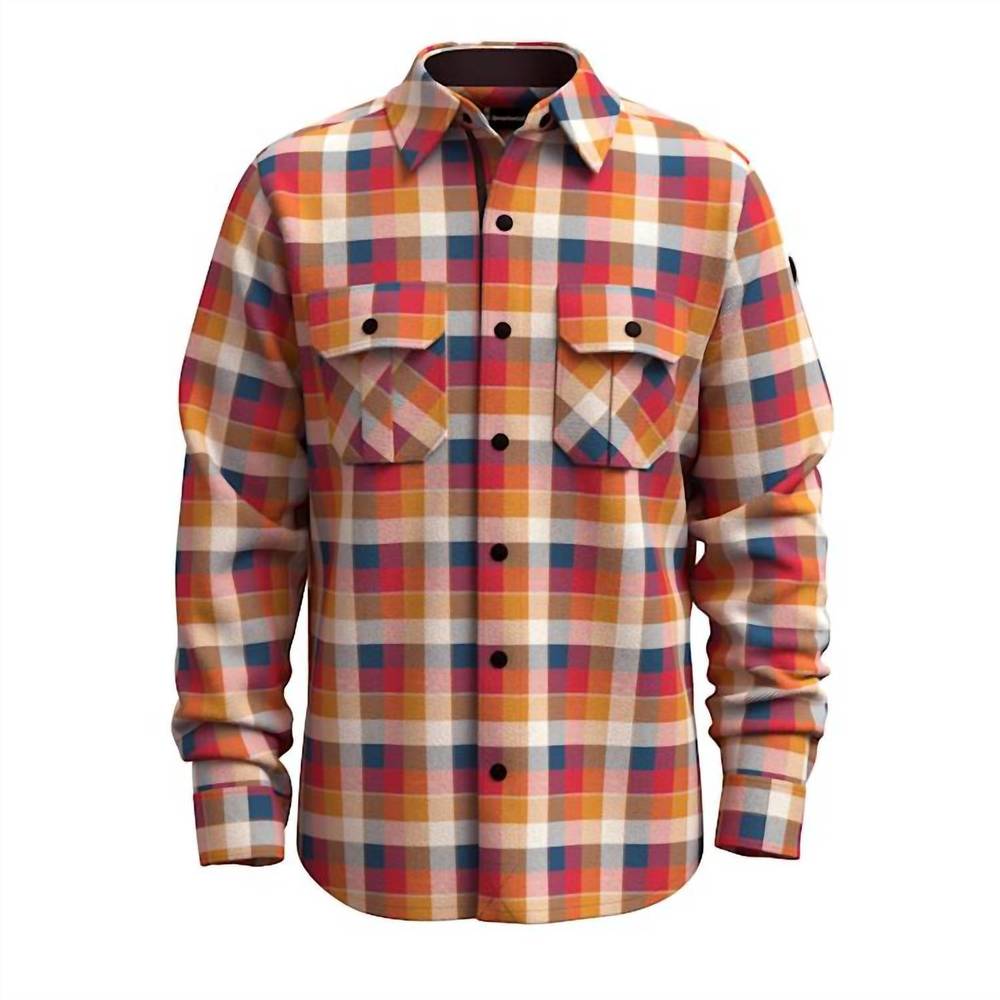 NEW SMARTWOOL anchor line shirt jacket in red plaid - Picture 3 of 3
